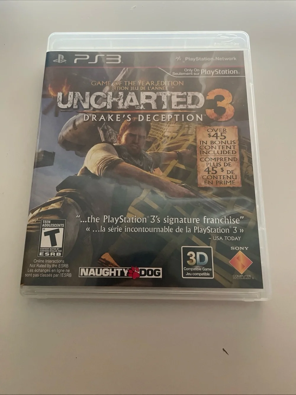 Uncharted 3: Drake's Deception - Playstation 3 GOTY CASE